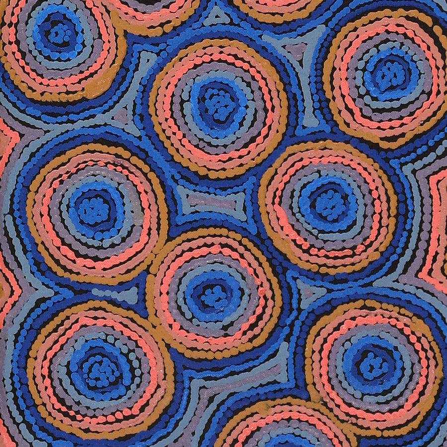 Aboriginal Artwork by Sarah Napaljarri Simms, Mina Mina Jukurrpa (Mina Mina Dreaming), 152x61cm