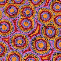 Aboriginal Artwork by Sarah Napaljarri Simms, Mina Mina Jukurrpa (Mina Mina Dreaming), 152x76cm