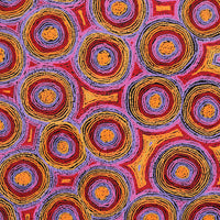 Aboriginal Artwork by Sarah Napaljarri Simms, Mina Mina Jukurrpa (Mina Mina Dreaming), 152x76cm