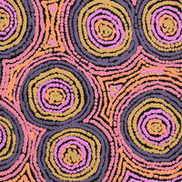 Aboriginal Artwork by Sarah Napaljarri Simms, Mina Mina Jukurrpa (Mina Mina Dreaming), 46x46cm