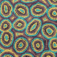 Aboriginal Artwork by Sarah Napaljarri Simms, Mina Mina Jukurrpa (Mina Mina Dreaming) - Ngalyipi, 61x30cm