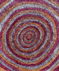 Aboriginal Artwork by Sarah Napurrurla Leo, Ngapa Jukurrpa (Water Dreaming), 91x76cm