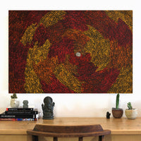 Aboriginal Artwork by Sarah Napurrurla Leo, Ngapa Jukurrpa (Water Dreaming) - Puyurru, 91x61cm