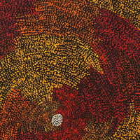 Aboriginal Artwork by Sarah Napurrurla Leo, Ngapa Jukurrpa (Water Dreaming) - Puyurru, 91x61cm