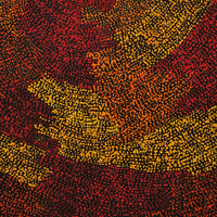 Aboriginal Artwork by Sarah Napurrurla Leo, Ngapa Jukurrpa (Water Dreaming) - Puyurru, 91x61cm