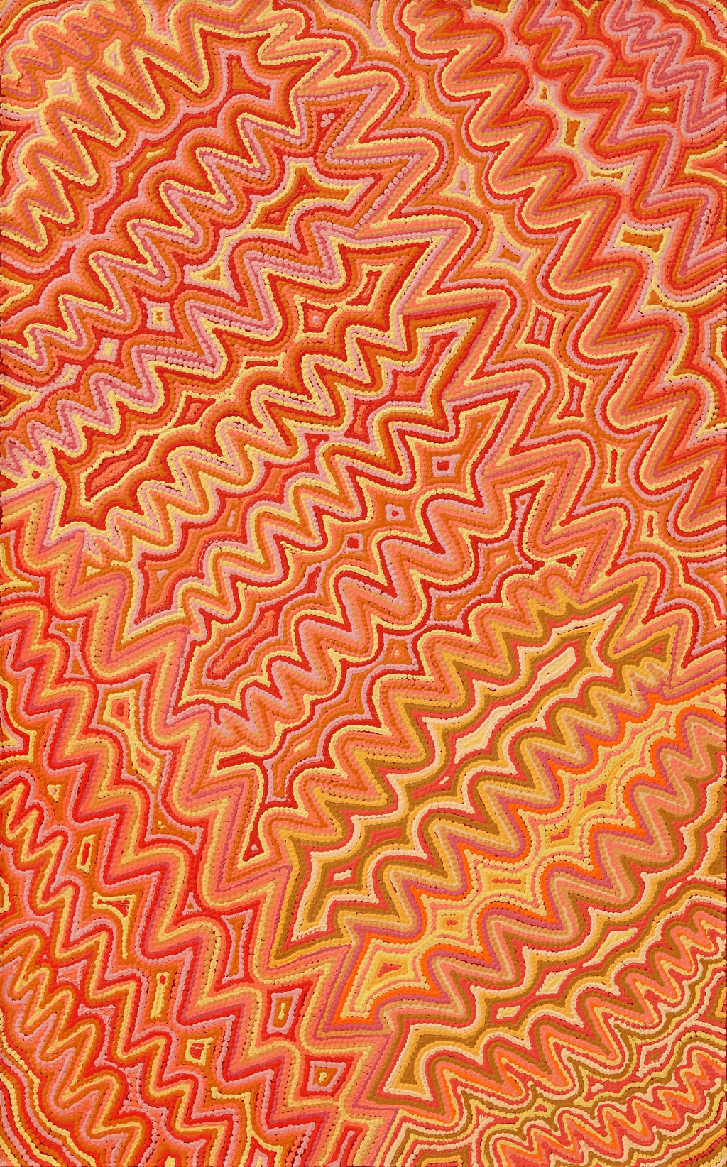 Aboriginal Artwork by Selina Napanangka Fisher, Pikilyi Jukurrpa (Vaughan Springs Dreaming), 122x76cm