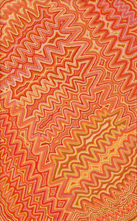 Aboriginal Artwork by Selina Napanangka Fisher, Pikilyi Jukurrpa (Vaughan Springs Dreaming), 122x76cm