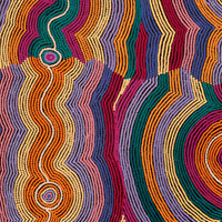 Aboriginal Artwork by Selina Napanangka Fisher, Pikilyi Jukurrpa (Vaughan Springs Dreaming), 122x91cm