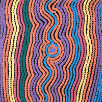 Aboriginal Artwork by Selina Napanangka Fisher, Pikilyi Jukurrpa (Vaughan Springs Dreaming), 30x30cm