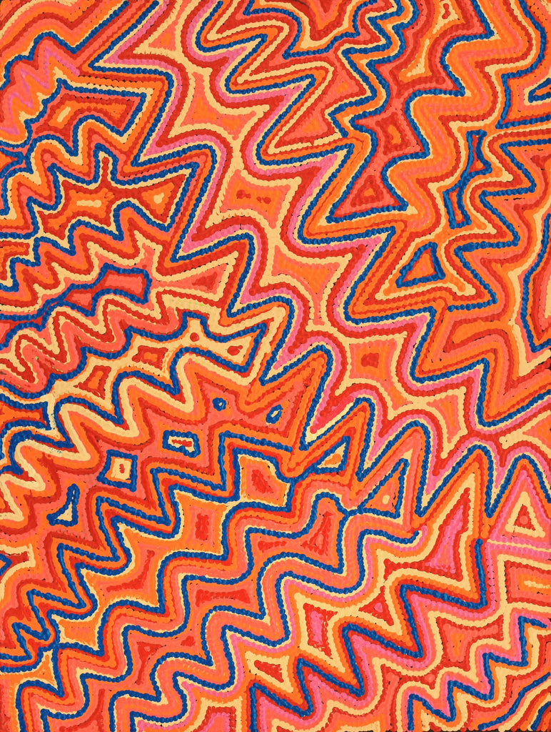 Aboriginal Artwork by Selina Napanangka Fisher, Pikilyi Jukurrpa (Vaughan Springs Dreaming), 61x46cm