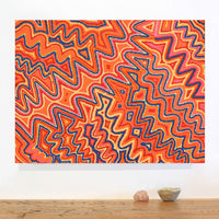Aboriginal Artwork by Selina Napanangka Fisher, Pikilyi Jukurrpa (Vaughan Springs Dreaming), 61x46cm