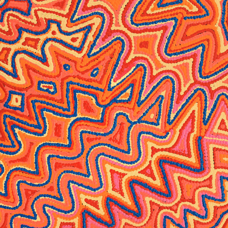 Aboriginal Artwork by Selina Napanangka Fisher, Pikilyi Jukurrpa (Vaughan Springs Dreaming), 61x46cm