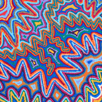 Aboriginal Artwork by Selina Napanangka Fisher, Pikilyi Jukurrpa (Vaughan Springs Dreaming), 61x61cm
