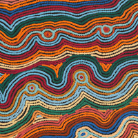 Aboriginal Artwork by Selina Napanangka Fisher, Pikilyi Jukurrpa (Vaughan Springs Dreaming), 61x61cm