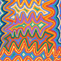 Aboriginal Artwork by Selina Napanangka Fisher, Pikilyi Jukurrpa (Vaughan Springs Dreaming), 76x30cm