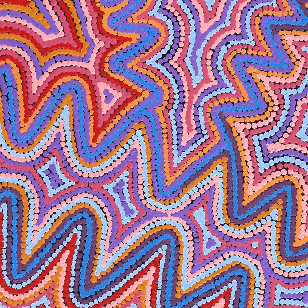 Aboriginal Artwork by Selina Napanangka Fisher, Pikilyi Jukurrpa (Vaughan Springs Dreaming), 76x30cm