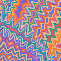 Aboriginal Artwork by Selina Napanangka Fisher, Pikilyi Jukurrpa (Vaughan Springs Dreaming), 91x30cm