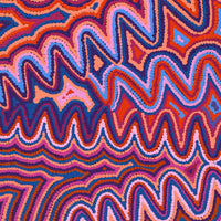Aboriginal Artwork by Selina Napanangka Fisher, Pikilyi Jukurrpa (Vaughan Springs Dreaming), 91x46cm