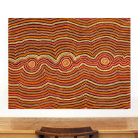 Aboriginal Artwork by Selina Napanangka Fisher, Pikilyi Jukurrpa (Vaughan Springs Dreaming) - Nguri Bird, 122x91cm