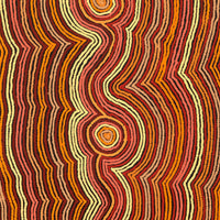 Aboriginal Artwork by Selina Napanangka Fisher, Pikilyi Jukurrpa (Vaughan Springs Dreaming) - Nguri Bird, 122x91cm