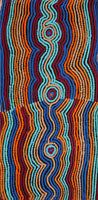 Aboriginal Art by Selina Napanangka Fisher, Pikilyi Jukurrpa (Vaughan Springs Dreaming) - Nguri Bird, 61x30cm - ART ARK®