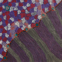 Aboriginal Artwork by Shanna Napanangka Williams, Seven Sisters Dreaming, 107x107cm