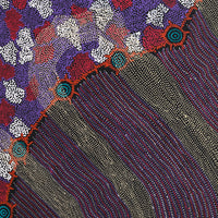 Aboriginal Artwork by Shanna Napanangka Williams, Seven Sisters Dreaming, 107x107cm