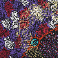 Aboriginal Artwork by Shanna Napanangka Williams, Seven Sisters Dreaming, 107x107cm