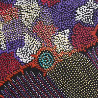 Aboriginal Artwork by Shanna Napanangka Williams, Seven Sisters Dreaming, 107x107cm