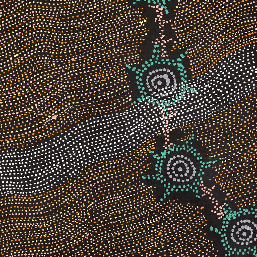 Aboriginal Artwork by Shanna Napanangka Williams, Seven Sisters Dreaming, 76x46cm