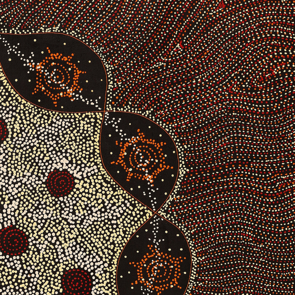 Aboriginal Artwork by Shanna Napanangka Williams, Star or Seven Sisters Dreaming, 107x61cm