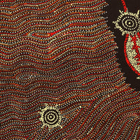 Aboriginal Artwork by Shanna Napanangka Williams, Star or Seven Sisters Dreaming, 107x91cm