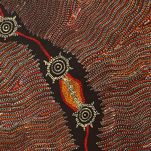 Aboriginal Artwork by Shanna Napanangka Williams, Star or Seven Sisters Dreaming, 107x91cm - ART ARK®