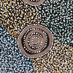Aboriginal Artwork by Sharelle Napangardi Dixon, Karnta Jukurrpa (Womens Dreaming), 91x30cm - ART ARK®