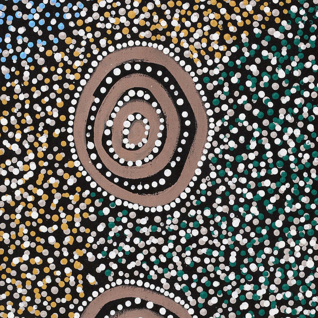 Aboriginal Artwork by Sharelle Napangardi Dixon, Karnta Jukurrpa (Womens Dreaming), 91x30cm