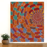 Aboriginal Artwork by Sharelle Napangardi Dixon, Karnta Jukurrpa (Womens Dreaming), 91x76cm