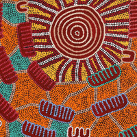Aboriginal Artwork by Sharelle Napangardi Dixon, Karnta Jukurrpa (Womens Dreaming), 91x76cm