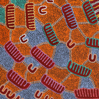 Aboriginal Artwork by Sharelle Napangardi Dixon, Karnta Jukurrpa (Womens Dreaming), 91x76cm