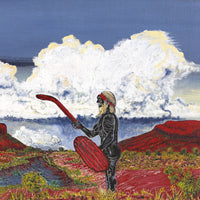 Aboriginal Artwork by Simon Jampijinpa Brown, Nguru Nyirrpi-wana (Country around Nyirrpi), 61x30cm