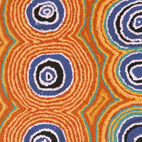 Aboriginal Artwork by Simone Nampijinpa Brown, Ngapa Jukurrpa (Water Dreaming) - Puyurru, 61x46cm