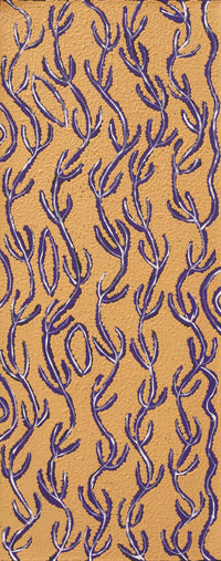 Aboriginal Artwork by Susie Nangala Watson, Mina Mina Dreaming, 76x30cm