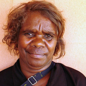 Aboriginal Artwork by Susie Nangala Watson, Mina Mina Dreaming, 76x30cm - ART ARK®