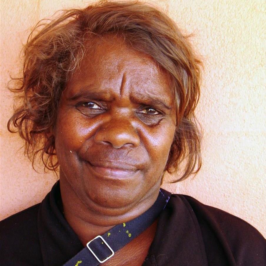 Aboriginal Artwork by Susie Nangala Watson, Mina Mina Dreaming, 91x46cm