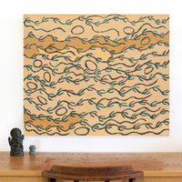Aboriginal Artwork by Susie Nangala Watson, Mina Mina Dreaming, 91x76cm