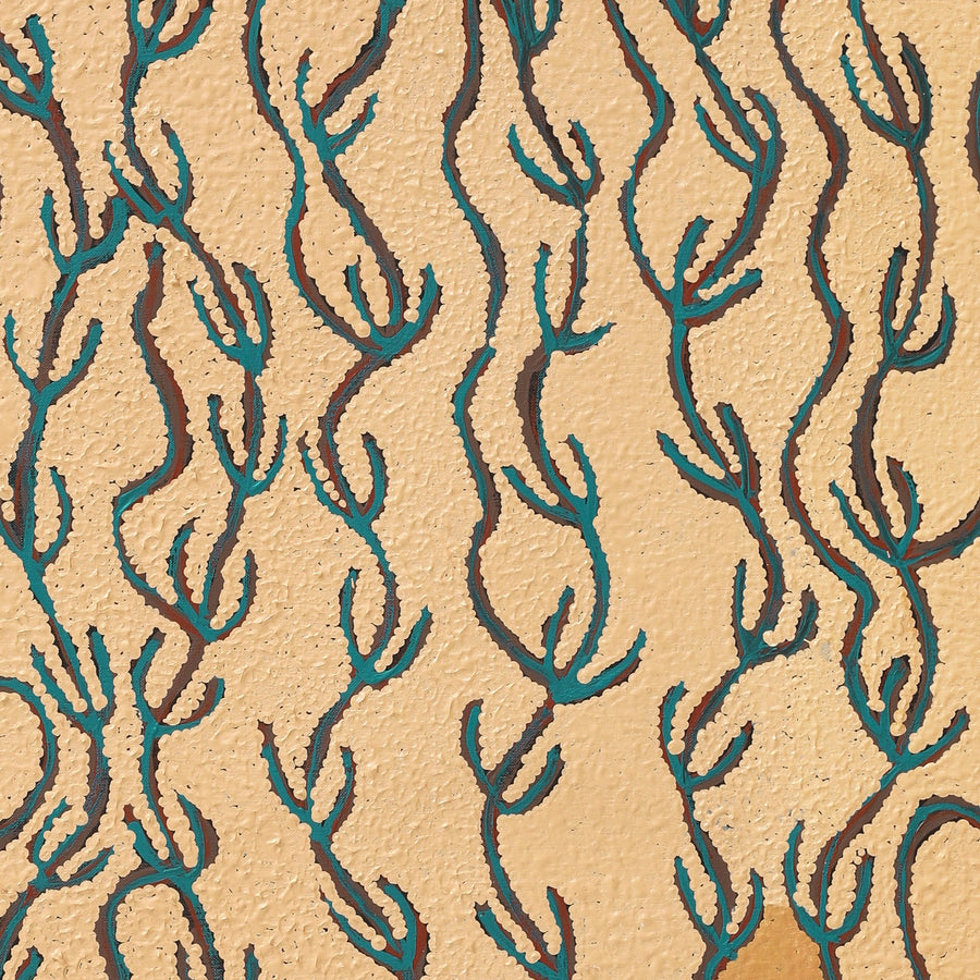 Aboriginal Artwork by Susie Nangala Watson, Mina Mina Dreaming, 91x76cm