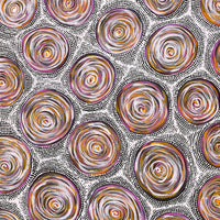 Aboriginal Artwork by Valda Napangardi Granites, Ngalyipi Jukurrpa (Snakevine Dreaming) - Mina Mina, 122x76cm