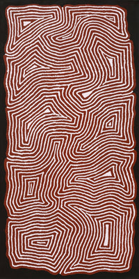Aboriginal Artwork by Valerie Napanangka Marshall, Pikilyi Jukurrpa (Vaughan Springs Dreaming), 122x61cm