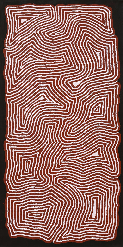 Aboriginal Artwork by Valerie Napanangka Marshall, Pikilyi Jukurrpa (Vaughan Springs Dreaming), 122x61cm - ART ARK®