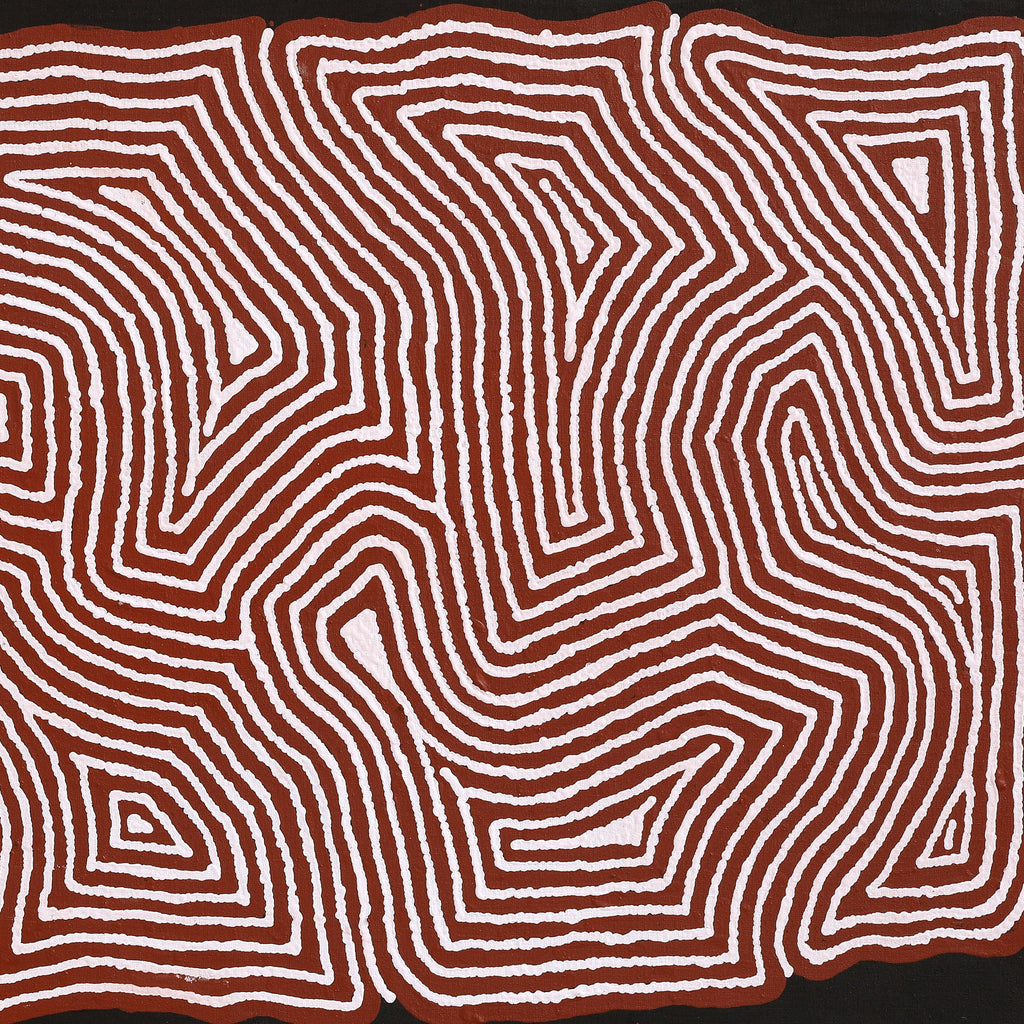 Aboriginal Artwork by Valerie Napanangka Marshall, Pikilyi Jukurrpa (Vaughan Springs Dreaming), 122x61cm