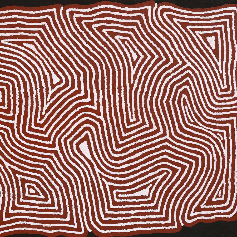 Aboriginal Artwork by Valerie Napanangka Marshall, Pikilyi Jukurrpa (Vaughan Springs Dreaming), 122x61cm
